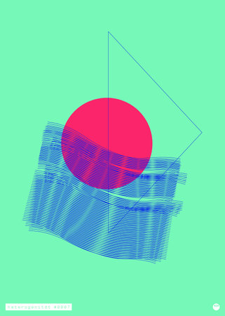 Abstract geometric poster.のイラスト素材