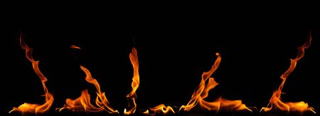 Abstract fire flames