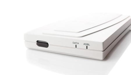 Isolated adsl modemの写真素材