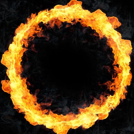 circle of fireの写真素材