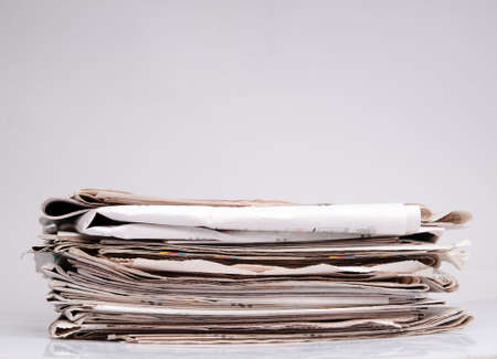 Stack of newspapersの写真素材