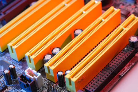 Image with some electric componentsの写真素材