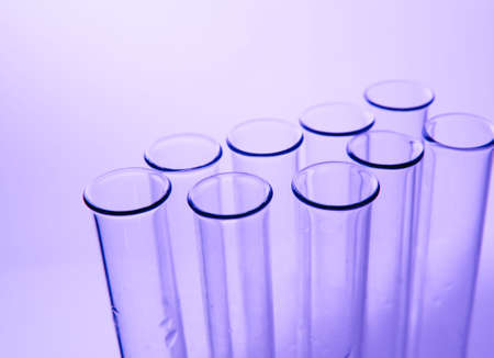 Test tubes on color backgroundの写真素材