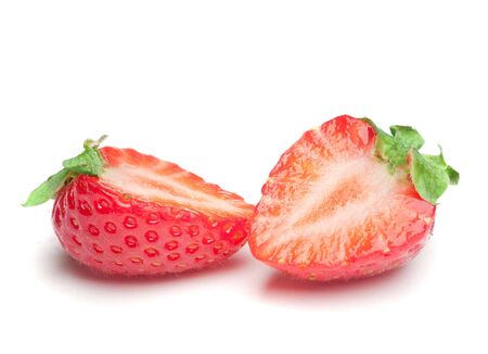 Isolated strawberrysの写真素材