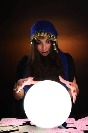Fortuneteller at workのeditorial素材