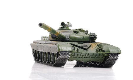 Scale model of russian tankの写真素材