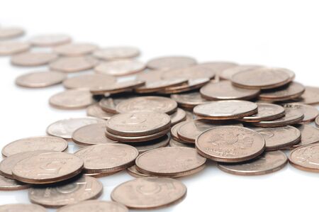 Money isolated over white