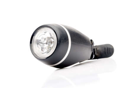 Flashlight isolated over whiteの写真素材