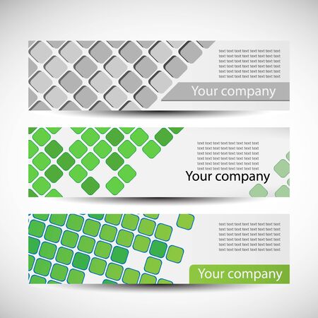 Set of vector headers.のイラスト素材