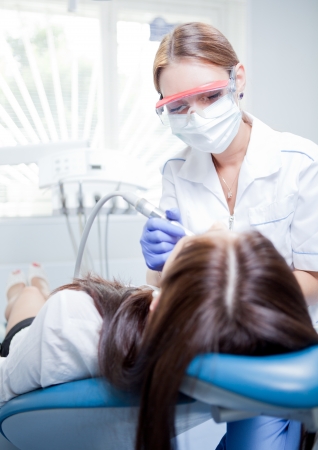 Dentist workingの写真素材