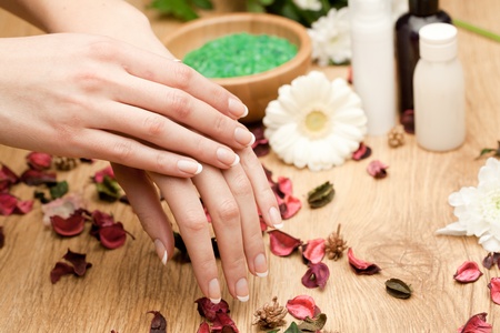 Spa handsの写真素材