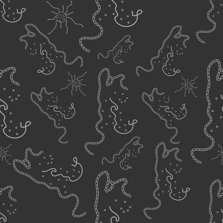 virus seamless patternのイラスト素材