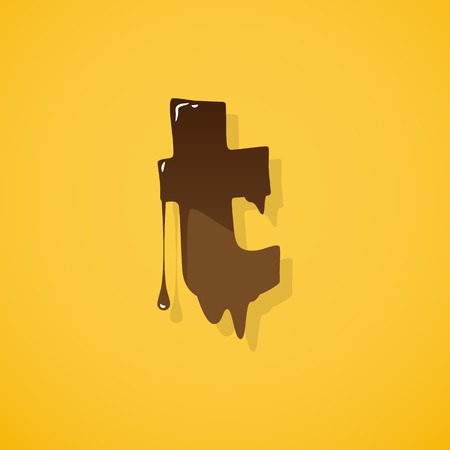 Chocolate letterのイラスト素材