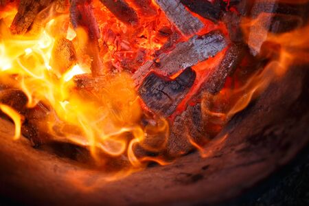 burning fireの写真素材