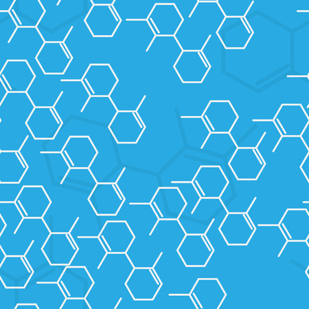 Science seamless background. Vector illustrationのイラスト素材