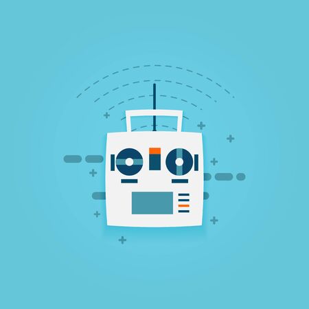 Remote controll for car, drone, fly and toy.のイラスト素材