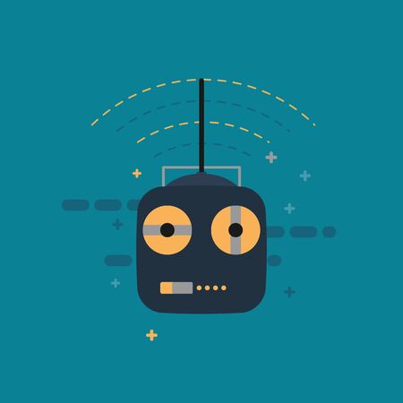 Remote controll for car, drone, fly and toy.のイラスト素材