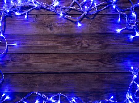 Festoon on empty floor with space for greetingsの写真素材