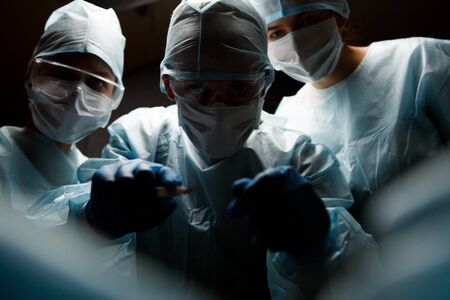 Photo below of doctors teamの写真素材