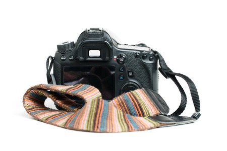 Image of camera and beltの写真素材