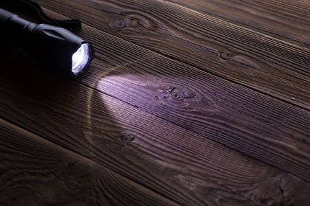 Wooden texture with flashlight onの写真素材