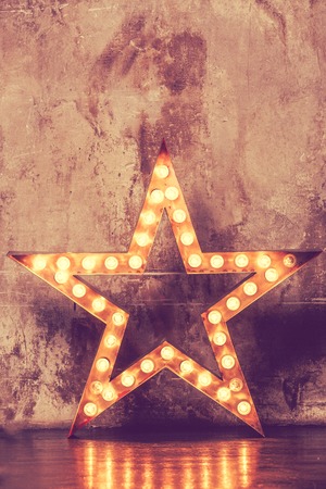 Decorations studio with gray backgroundの写真素材