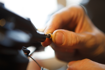 Photo of master hand in studioの写真素材