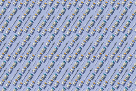 Covid 19 Vaccine photo pattern backgroundの写真素材