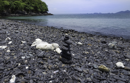 Beautiful rock on Koh Hin-ngam near Tarutao  national park and Koh Lipe in Satun, Thailand