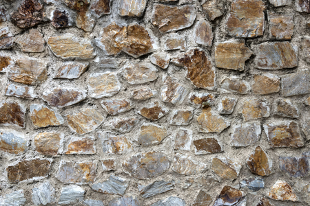 Pattern of old stone Wall Surfacedの写真素材