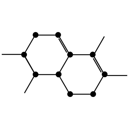 Chemical compound vectorのイラスト素材