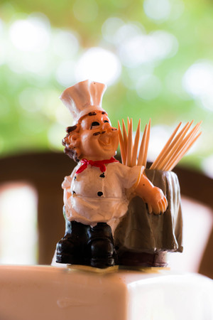 Doll and toothpickの写真素材