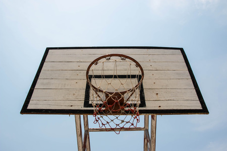 Basketball goal and net