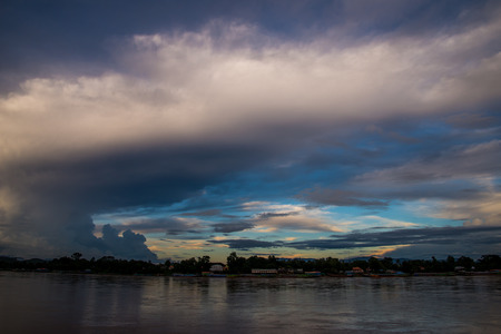 Landscape of mekong riverの写真素材