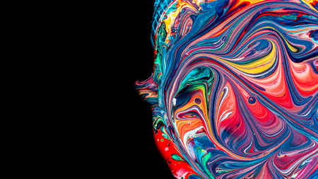 Art of acrylic colorの写真素材