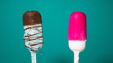 Melting ice creamの写真素材