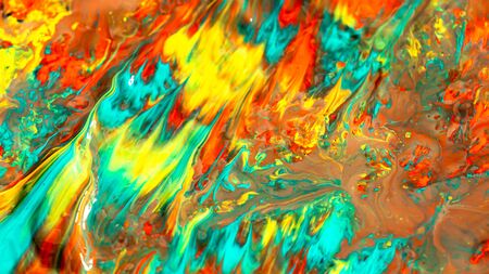 Acrylic color abstract backgroundの写真素材