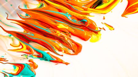 Acrylic color abstract backgroundの写真素材