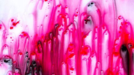 Red ink painting abstract backgroundの写真素材