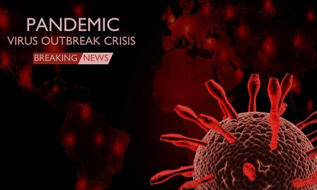 Coronavirus disease COVID-19 infection medical illustration.の写真素材