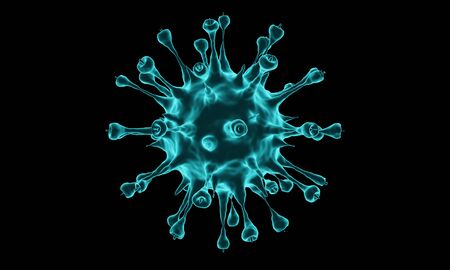 Coronavirus disease COVID-19 infection medical illustration. pathogen respiratory influenza covid...