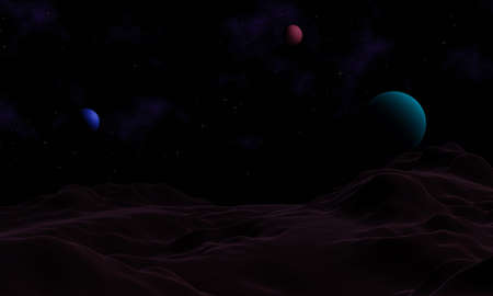 Abstract purple , pink , red and blue glitter particles background use for wallpaper. Multi-colored...