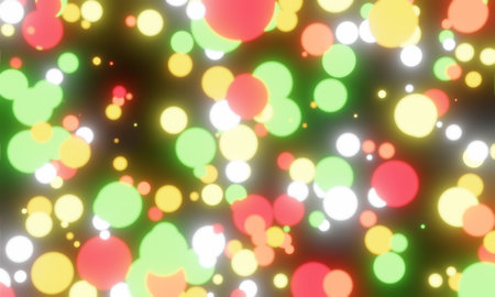 Abstract background with bokeh defocused lights. Vector illustration.