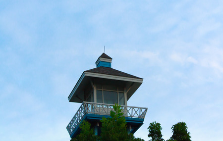 tower in the evening timeの写真素材