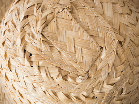 brown weave hat abstract background for natural material design