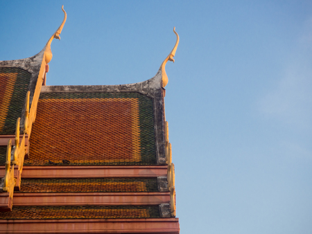old style red roof tiles Asian architecture