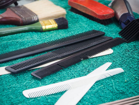 Barber shop equipmentの写真素材