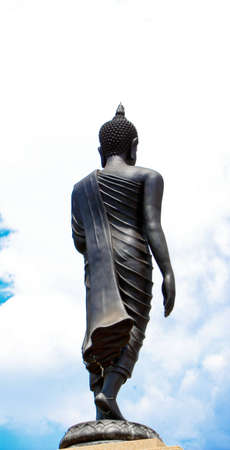 back view thai buddha の写真素材
