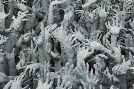 hand statuesの写真素材