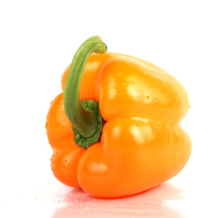 fresh Yellow pepper closeupの写真素材